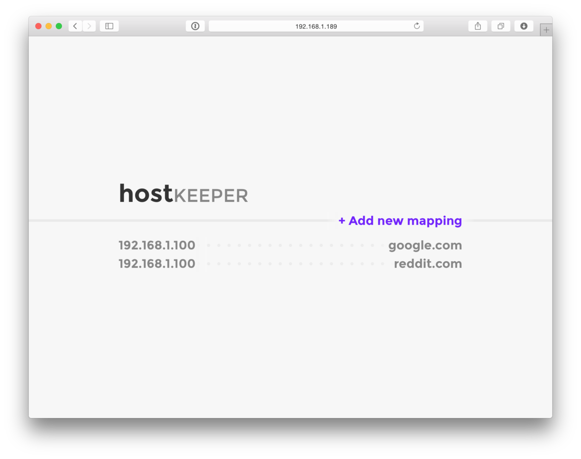 Project: hostkeeper