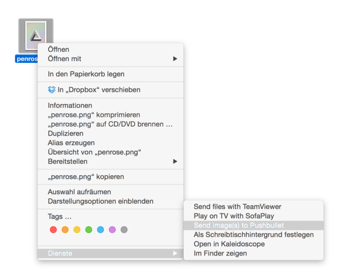 Project: Pushbullet OS X Services